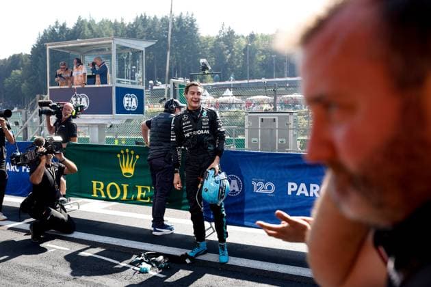 63 George Russell (GBR, Mercedes-AMG Petronas F1 Team), F1 Grand Prix of Belgium at Circuit de Spa-Francorchamps on July 28, 2024 in Spa-Francorchamps, Belgium. (Photo by HOCH ZWEI) Spa-Francorchamps Belgium