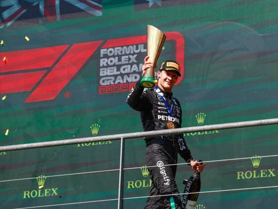 63 George Russell (GBR, Mercedes-AMG Petronas F1 Team), F1 Grand Prix of Belgium at Circuit de Spa-Francorchamps on July 28, 2024 in Spa-Francorchamps, Belgium. (Photo by HOCH ZWEI) Spa-Francorchamps Belgium