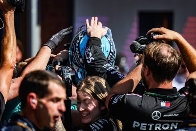 63 George Russell (GBR, Mercedes-AMG Petronas F1 Team), F1 Grand Prix of Belgium at Circuit de Spa-Francorchamps on July 28, 2024 in Spa-Francorchamps, Belgium. (Photo by HOCH ZWEI) Spa-Francorchamps Belgium