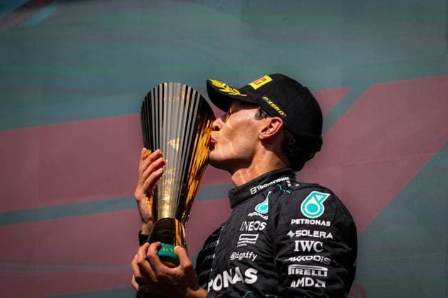 63 George Russell (GBR, Mercedes-AMG Petronas F1 Team), F1 Grand Prix of Belgium at Circuit de Spa-Francorchamps on July 28, 2024 in Spa-Francorchamps, Belgium. (Photo by HOCH ZWEI) Spa-Francorchamps Belgium