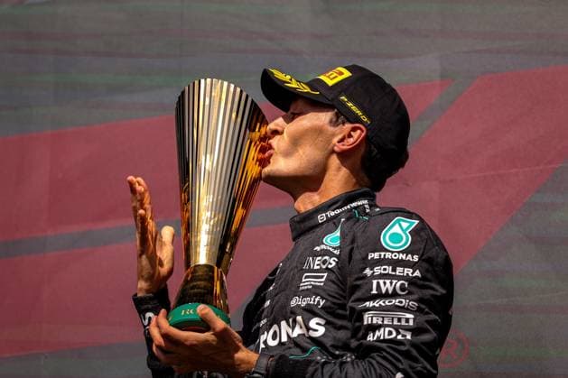 63 George Russell (GBR, Mercedes-AMG Petronas F1 Team), F1 Grand Prix of Belgium at Circuit de Spa-Francorchamps on July 28, 2024 in Spa-Francorchamps, Belgium. (Photo by HOCH ZWEI) Spa-Francorchamps Belgium