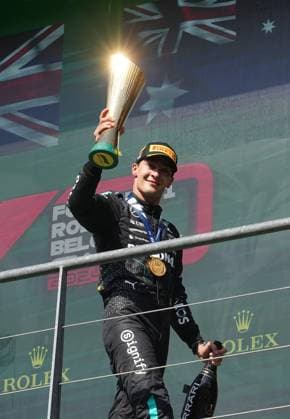 28.07.2024, Circuit de Spa-Francorchamps, Spa-Francorchhamps, Formula 1 Rolex Belgian Grand Prix 2024 , im Bild Sieger George Russell (GBR), Mercedes-AMG Petronas Formula One Team Defodi-506_20240728_hbr_4076