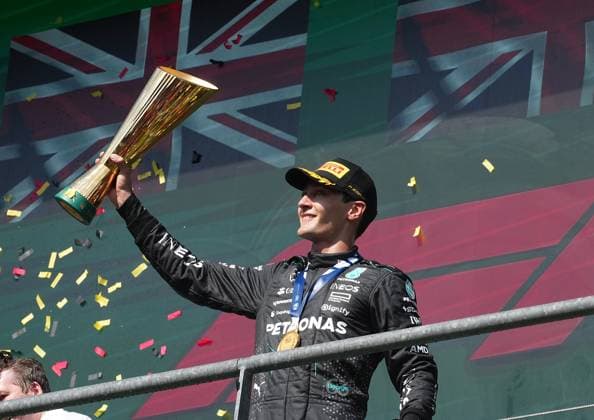 Formula 1 Rolex Belgian Grand Prix 2024 28.07.2024, Circuit de Spa-Francorchamps, Spa-Francorchhamps, Formula 1 Rolex Belgian Grand Prix 2024 , im Bild Sieger George Russell (GBR), Mercedes-AMG Petronas Formula One Team