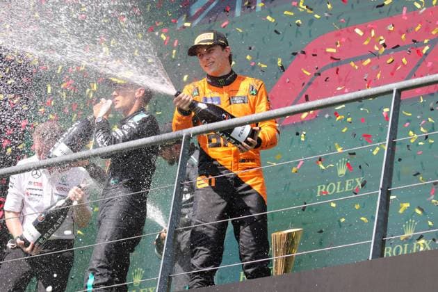 Stavelot, Belgien 26.- 28. Juli 2024: FIA - Formel 1 - WM - Großer Preis Belgien - Circuit de Spa-Francorchamps - 2024 Im Bild: Oscar Piastri (AUS) wird dritter Circuit de Spa-Francorchamps Copyright: xFotostandx xHorstxBernhardtx