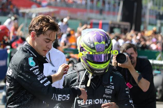 Stavelot, Belgien 26.- 28. Juli 2024: FIA - Formel 1 - WM - Großer Preis Belgien - Circuit de Spa-Francorchamps - 2024 Im Bild: Doppelsieg für Mercedes durch George Russell (GBR) und Lewis Hamilton (GBR) Circuit de Spa-Francorchamps Copyright: xFotostandx xHorstxBernhardtx