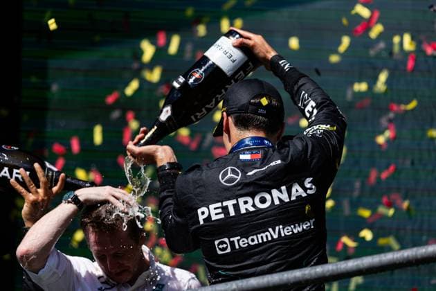 63 George Russell (GBR, Mercedes-AMG Petronas F1 Team), F1 Grand Prix of Belgium at Circuit de Spa-Francorchamps on July 28, 2024 in Spa-Francorchamps, Belgium. (Photo by HOCH ZWEI) Spa-Francorchamps Belgium