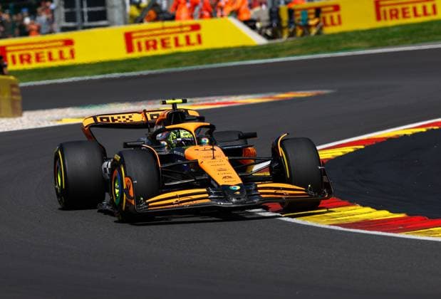 4 Lando Norris (GBR, McLaren Formula 1 Team), F1 Grand Prix of Belgium at Circuit de Spa-Francorchamps on July 28, 2024 in Spa-Francorchamps, Belgium. (Photo by HOCH ZWEI) Spa-Francorchamps Belgium
