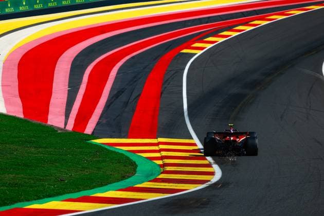 55 Carlos Sainz (ESP, Scuderia Ferrari HP), F1 Grand Prix of Belgium at Circuit de Spa-Francorchamps on July 28, 2024 in Spa-Francorchamps, Belgium. (Photo by HOCH ZWEI) Spa-Francorchamps Belgium