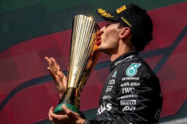Sport Themen der Woche KW30 STAVELOT, BELGIUM: George Russell, racing for the Mercedes F1 team during the 2024 Formula 1 Belgian Grand Prix at the Circuit de Spa-Francorchamps in Stavelot, Belgium