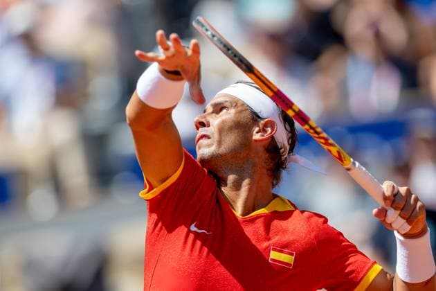 Tennis - Olympic Games, Olympische Spiele, Olympia, OS Paris 2024: Day 3 Rafal Nadal is playing during the Men s Singles Second Round match against Novak Djokovic on the Olympic Games Paris 2024 at Roland Garros in Paris, France on July 29, 2024. Paris France  Copyright: xAndrzejxIwanczukx originalFilename:iwanczuk-tennisol240729_npmxB.jpg