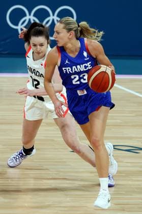 JEUX OLYMPIQUES PARIS 2024 PHOTOPQR VOIX DU NORD Ludovic Maillard ; 29 07 2024 ; Villeneuve d ascq le 29 07 2024 basket FEMME JOHANNES marine FRANCE CONTRE LE CANADA stade pierre mauroy. LA VOIX DU NORD PHOTO LUDOVIC MAILLARD - The Paris 2024 Summer Olympic Games, Olympische Spiele, Olympia, OS (Jul 26-Aug 11, 2024).