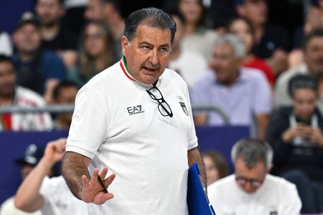 Paris 2024, Volleyball, Männer, Italien - Ägypten Parigi (Francia) 30 07 2024 - Olimpiadi Parigi 2024 Volley Italia-Egitto foto Image nella foto: Ferdinando De Giorgi 