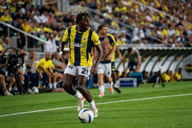 Fenerbahce v Lugano UEFA Champions League Second Qualifying Round Bright Osay,-Samuel of Fenerbahce in action during the match. Fenerbahce and Lugano faced each other in the UEFA Champions League second qualifying round second leg, the match took place at Sukru Saracoglu Stadium on July 30, 2024 Istanbul Istanbul Turkey Copyright: xYagizxGurtugx
