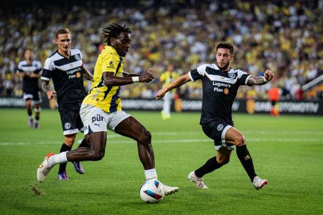 Fenerbahce v Lugano UEFA Champions League Second Qualifying Round Bright Osayi-Samuel of Fenerbahce in action during the match. Fenerbahce and Lugano faced each other in the UEFA Champions League second qualifying round second leg, the match took place at Sukru Saracoglu Stadium on July 30, 2024 Istanbul Istanbul Turkey Copyright: xYagizxGurtugx