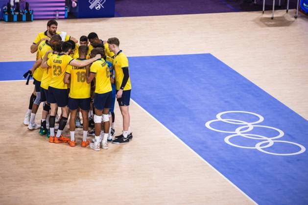 Brazil x Poland men&amp; 39;s indoor volleybal PARIS, IF - 31.07.2024: BRAZIL X POLAND MEN& 39;S INDOOR VOLLEYBAL - Volleyball - Paris 2024 Olympics - Brazil (Photo: Luca Castro Fotoarena) x2583514x  LucaxCastro