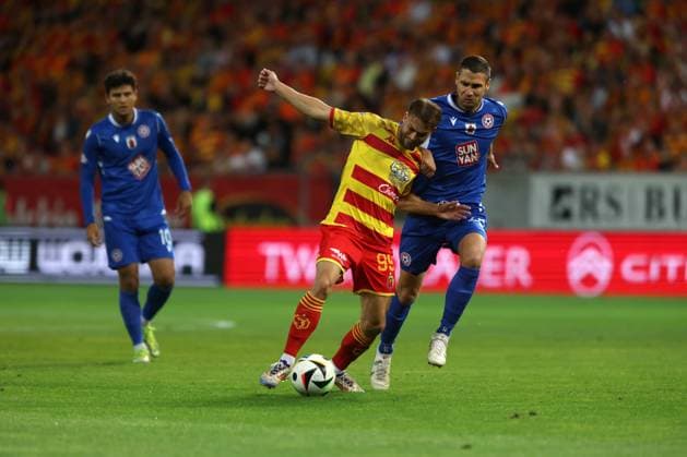 Fußball, CL-Quali, Jagiellonia Bialystok - FK Panevezys Bialystok, 31.07.2024 Eliminacje Ligi Mistrzow UEFA, Pilka nozna sezon 2024 25 druga runda kwalifikacyjna ---- Qualifications UEFA Champions League football game Jagiellonia Bialystok - FK Panevezys Kristoffer Hansen FOT. MARCIN SOLARZ FOTOPYK NEWSPIX.PL NEWSPIX.PL --- Newspix.pl  20240731MS0007