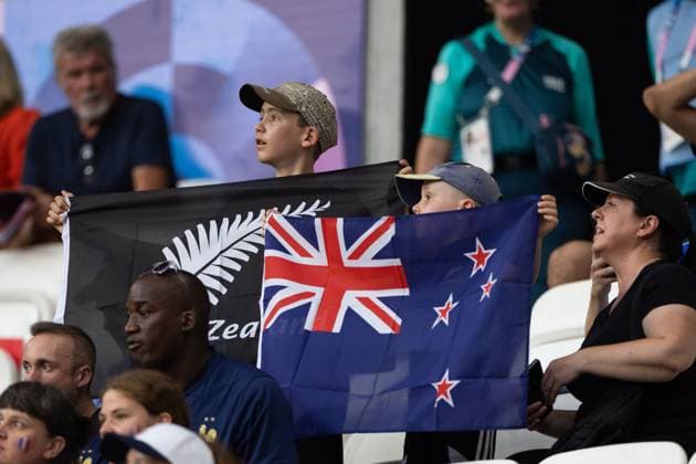 Lyon, France, July 31th 2024: Supporters of New Zealand are seen before the Olympic Games, Olympische Spiele, Olympia, OS Paris 2024 Women Group A football match between New Zealand and France at Stade de Lyon in Lyon, France. (Ane Frosaker SPP)  Copyright: xAnexFrosakerx xSPPx spp-en-AnFrSp-_F_22031