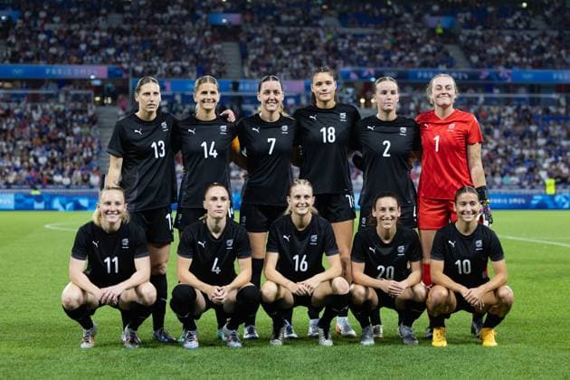 Lyon, France, July 31th 2024: Team photo of New Zealand before the Olympic Games, Olympische Spiele, Olympia, OS Paris 2024 Women Group A football match between New Zealand and France at Stade de Lyon in Lyon, France. (Ane Frosaker SPP) Copyright: xAnexFrosakerx xSPPx spp-en-AnFrSp-_F_17496