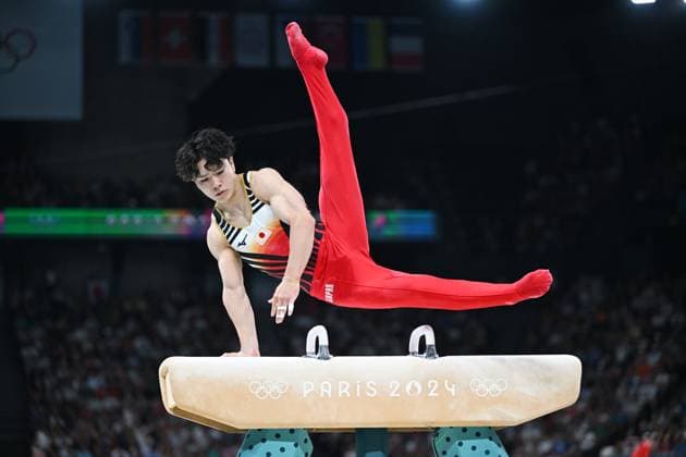 Sport Themen der Woche KW31 Sport Bilder des Tages Shinnosuke Oka (JPN), JULY 31, 2024 - Gymnastics - Artistic : Men s Individual All-Around Final Pommel Horse during the Paris 2024 Olympic Games, Olympische Spiele, Olympia, OS at Bercy Arena in Paris, France. Noxthirdxpartyxsales  (261518608)