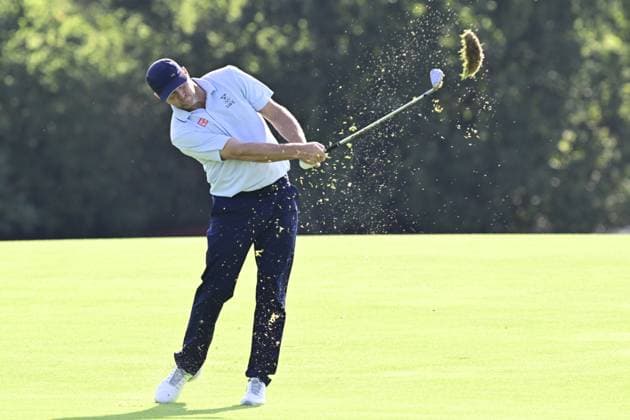 PARIS, FRANKRIKE 20240801 Sveriges Alex NorÃ n under herrarnas golftävling pa Le Golf National under sommar-OS i Paris. PARIS FRANKRIKE OS x10030x