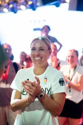 Angelique Kerber (Deutschland, Tennis) feiert ihr Karriereende, FRA, Olympische Spiele Paris 2024, Feier im Deutschen Haus, 31.07.2024 FRA, Olympische Spiele Paris 2024, Feier im Deutschen Haus, 31.07.2024 Paris Copyright: xEibner-Pressefoto Memmlerx EP_MMR