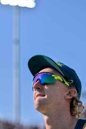 Olympische Spiele Beach volleyball, Beachvolleyball ; Paris 01.08.2024 Vorrunde, Herren, GER_AUS, Zachery Schubert AUS, Copyright: xBEAUTIFULxSPORTS TomxBlochx