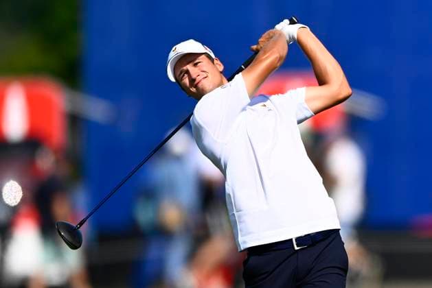 Paris 2024 Olympic Games, Olympische Spiele, Olympia, OS - 01 08 2024 PARIS, FRANCE - AUGUST 01 : Dumont De Chassart Adrien (BEL) Golf - Stroke Play (Male) pictured during the Men s Individual Stroke Play Round 1 on day 6 of the XXXIII Paris 2024 Summer Olympic Games on August 1, 2024 in Paris, France, 01 08 2024 Paris France  Copyright: xGvgx