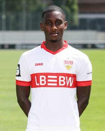 Stuttgart , Fototermin , Kaden Amaniampong ; VfB Stuttgart II ;3.Liga Porträttermin 2024 2025