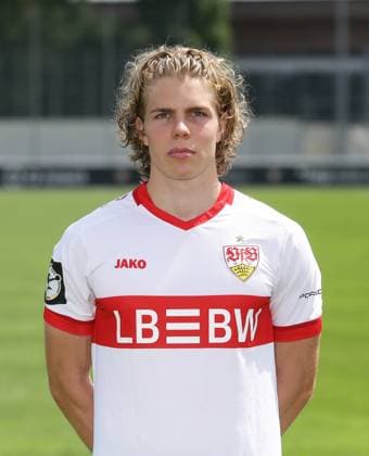 Stuttgart , Fototermin , Tino Kaufmann ; VfB Stuttgart II ;3.Liga Porträttermin 2024 2025