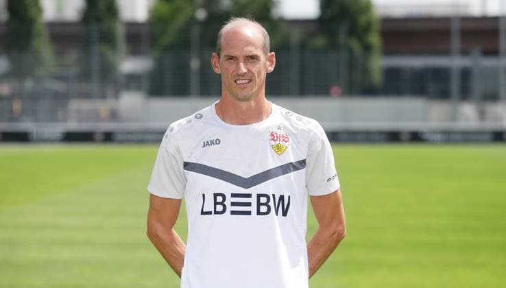 Stuttgart , Fototermin , Co-Trainer Oliver Barth ; VfB Stuttgart II ;3.Liga Porträttermin 2024 2025