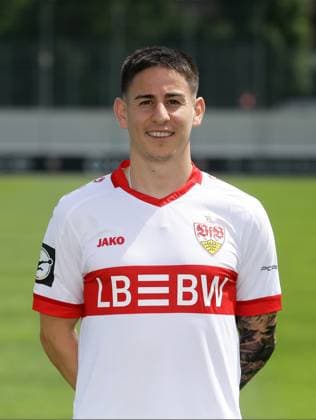 Stuttgart , Fototermin , Nicolas Sessa ; VfB Stuttgart II ;3.Liga Porträttermin 2024 2025