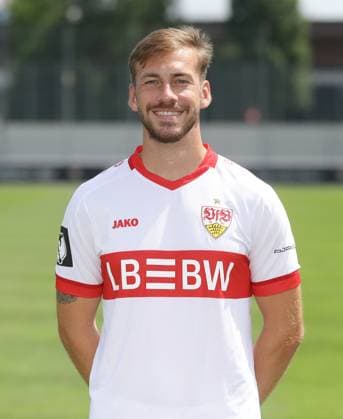 Stuttgart , Fototermin , Dominik Nothnagel ; VfB Stuttgart II ;3.Liga Porträttermin 2024 2025