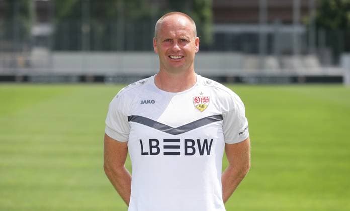 Stuttgart , Fototermin , Torwarttrainer Kai Rabe ; VfB Stuttgart II ;3.Liga Porträttermin 2024 2025