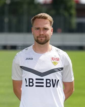 Stuttgart , Fototermin , Co-Trainer Analyse Mischa Leibfarth ; VfB Stuttgart II ;3.Liga Porträttermin 2024 2025
