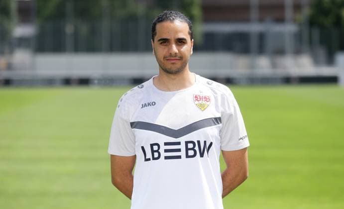 Stuttgart , Fototermin , Physiotherapeut Amine Rahmoun ; VfB Stuttgart II ;3.Liga Porträttermin 2024 2025
