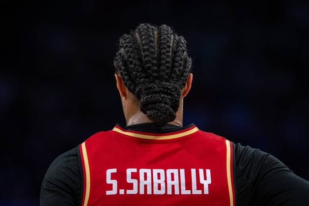 Olympische Spiele Paris 2024 Basketball Lille 01.08.2024 Vorrunde Frauen Damen Deutschland (GER) - Japan (JPN) Satou Sabally (Deutschland, No.00) *** Olympic Games Paris 2024 Basketball Lille 01 08 2024 Preliminary round Women Women Germany GER Japan JPN Satou Sabally Germany, No 00