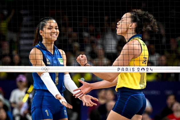 Gabriela Guimaraes, Gabi, of Brazil during the womens volleyball match between Brazil and Japan at the Olympic Games, Olympische Spiele, Olympia, OS Paris 2024 at South Paris Arena in Paris, France. (Richard Callis SPP) Copyright: xRichardxCallis SPPx spp-en-RiCa-RM4_richiecallis_0108-3278