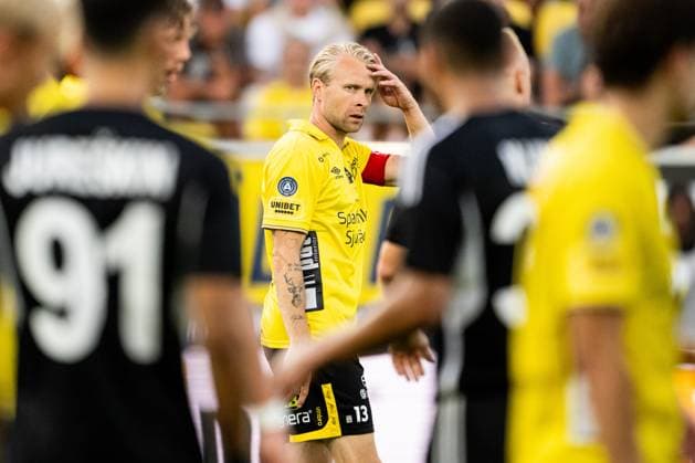 240801 Johan Larsson of Elfsborg during the UEFA Europa League qualification match between Elfsborg and Sheriff Tiraspol on August 1, 2024 in Boras. Photo: Jörgen Jarnberger BILDBYRAN COP 112 JJ0383 fotboll football soccer fotball uefa europa league kval qualifying round qualification elfsborg sheriff tiraspol bbeng Copyright: JÖRGENxJARNBERGER BB240801JJ047