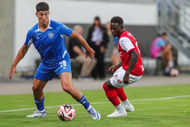 Fußball, EL-Quali, Maccabi Petach Tikwa - Sporting Braga Football - League Europe - Second qualifying round - FC Maccabi Petah Tikva - S.C. Braga - 01.08.2024 Roger and Niv Yehoshua Sofia Bulgaria Copyright: xYulianxTodorovx