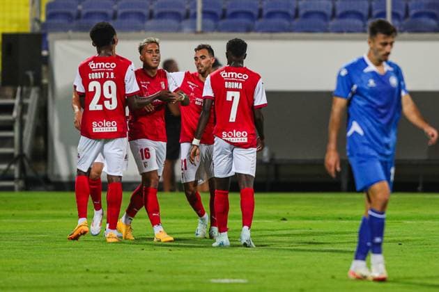 Fußball, EL-Quali, Maccabi Petach Tikwa - Sporting Braga Football - League Europe - Second qualifying round - FC Maccabi Petah Tikva - S.C. Braga - 01.08.2024 Sofia Bulgaria Copyright: xYulianxTodorovx