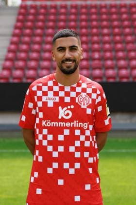 Fussball - 1. Bundesliga - Porträttermin 2024 2025 - 1. FSV Mainz 05 - 28.07.24, Aymen Barkok, 1. FSV Mainz 05, 1. BL; Porträttermin 2024 2025, -