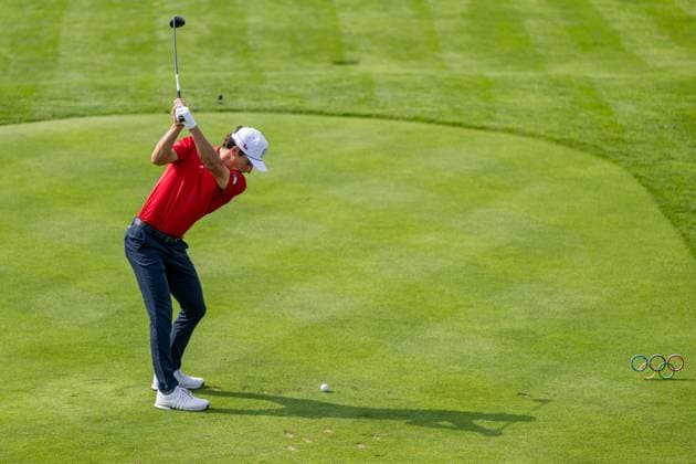 240802 Thorbjorn Olesen of Denmark competes in men s individual golf round 2 during day 7 of the Paris 2024 Olympic Games, Olympische Spiele, Olympia, OS on August 2, 2024 in Paris. Photo: Ludvig Thunman BILDBYRAN kod LT LT0655 golf olympic games olympics os ol olympiska spel olympiske leker paris 2024 paris-os paris-ol 7 bbeng Copyright: LUDVIGxTHUNMAN BB240802LT012