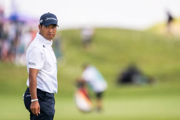 240802 Hideki Matsuyama of Japan competes in men s individual golf round 2 during day 7 of the Paris 2024 Olympic Games, Olympische Spiele, Olympia, OS on August 2, 2024 in Paris. Photo: Ludvig Thunman BILDBYRAN kod LT LT0655 golf olympic games olympics os ol olympiska spel olympiske leker paris 2024 paris-os paris-ol 7 bbeng japan Copyright: LUDVIGxTHUNMAN BB240802LT126