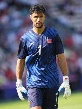 August 02 2024: Munir El Kajoui (Morocco) looks on during a Olympics- Quarter Final game, Morocco versus USA, at Parc De Princes, Paris, France. CSM Paris France - ZUMAc04_ 20240802_zma_c04_244 Copyright: xUlrikxPedersenx
