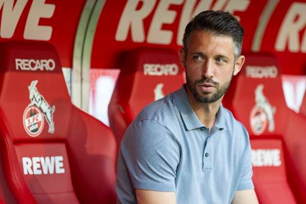 2. Fussball-Bundesliga: 1. FC Köln - Hamburger SV, 02.08.2024 Mark Uth (1. FC Köln, 13). 2. Fussball-Bundesliga, 1. FC Köln - Hamburger SV, 1. Spieltag, am 02.08.2024, RheinEnergie-Stadion, Köln DFL regulations prohibit any use of photographs as image sequences and or quasi-video