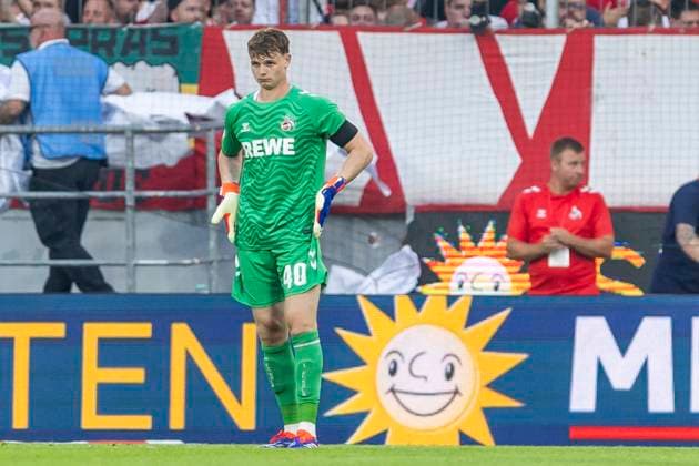 2. Fussball-Bundesliga: 1. FC Köln - Hamburger SV, 02.08.2024 Jonas Urbig (1. FC Köln, 40). 2. Fussball-Bundesliga, 1. FC Köln - Hamburger SV, 1. Spieltag, am 02.08.2024, RheinEnergie-Stadion, Köln DFL regulations prohibit any use of photographs as image sequences and or quasi-video