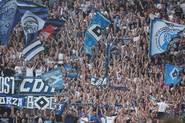 GER, 2.FBL. 1. FC Koeln vs. Hamburger SV 02.08.2024, Rheinenergie Stadion, Koeln, GER, 2.FBL. 1. FC Koeln vs. Hamburger SV, im Bild: Fans Hamburg