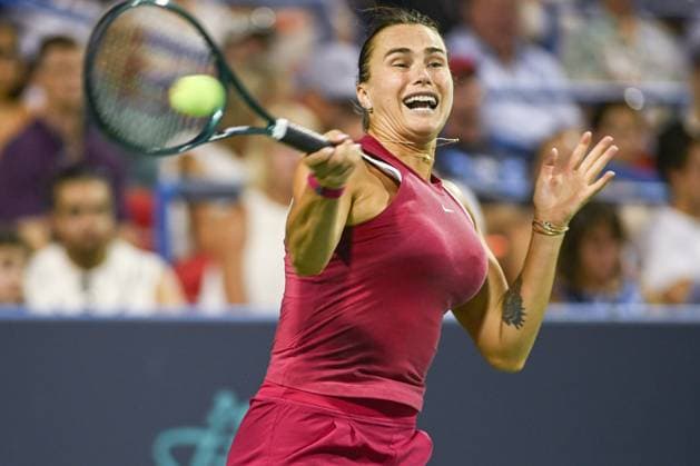 August 2, 2024, Washington, D.C, U.S: ARYNA SABALENKA hits a forehand during her quarterfinal win over Victoria Azarenka at the Rock Creek Tennis Center. Washington U.S - ZUMAg196 20240802_zap_g196_026 Copyright: xKylexGustafsonx