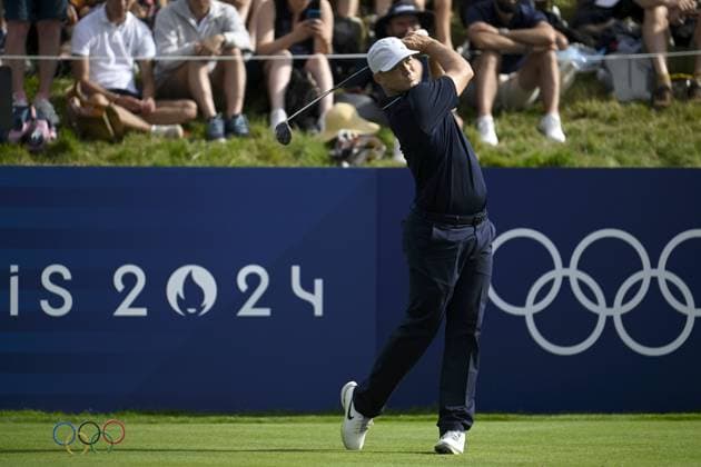 Alexander Noren of Sweden competes during men s individual stroke play of golf at the Paris Summer Olympic Games, Olympische Spiele, Olympia, OS in Le Golf National on August 3, 2024. Paris France LKFTJK20240803113050WOBS  Copyright: xAnttixAimo-Koivistox LKFTJK20240803113050WOBS