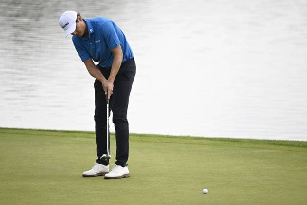 Tapio Pulkkanen of Finland competes during men s individual stroke play of golf at the Paris Summer Olympic Games, Olympische Spiele, Olympia, OS in Le Golf National on August 3, 2024. Paris France LKFTJK20240803115302DDWD  Copyright: xAnttixAimo-Koivistox LKFTJK20240803115302DDWD